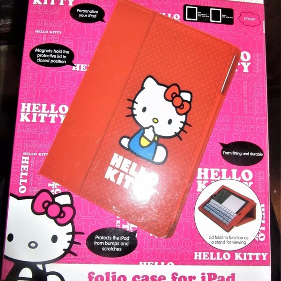 Adorable Hello Kitty iPad cover kick stand protect - Picture 2 of 6